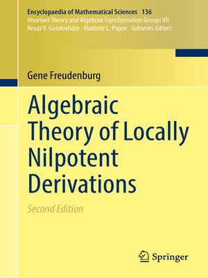 cover image of Algebraic Theory of Locally Nilpotent Derivations